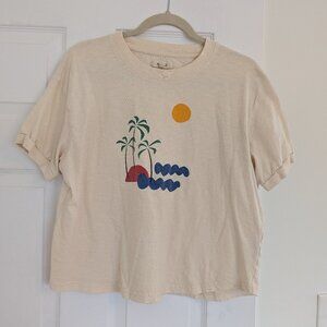 Madewell island Getaway Graphic Everyday Crop Tee